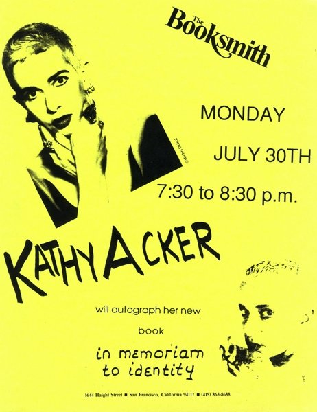 kathy acker poster